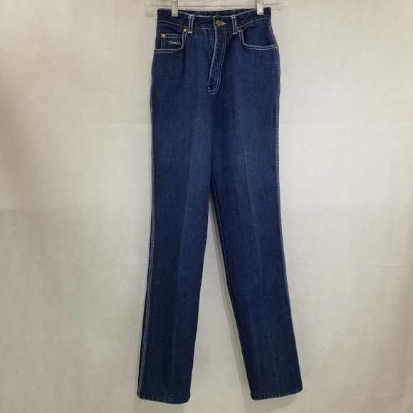 Chardon Denim - Vintage Chardon Paris Jeans High Waist Size 5 Tiny Waist Dark Denim
